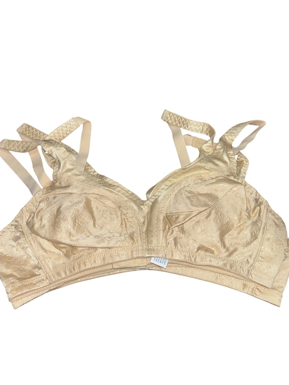 Women’s Lace-Detail Non-Wired Bra - Champagne